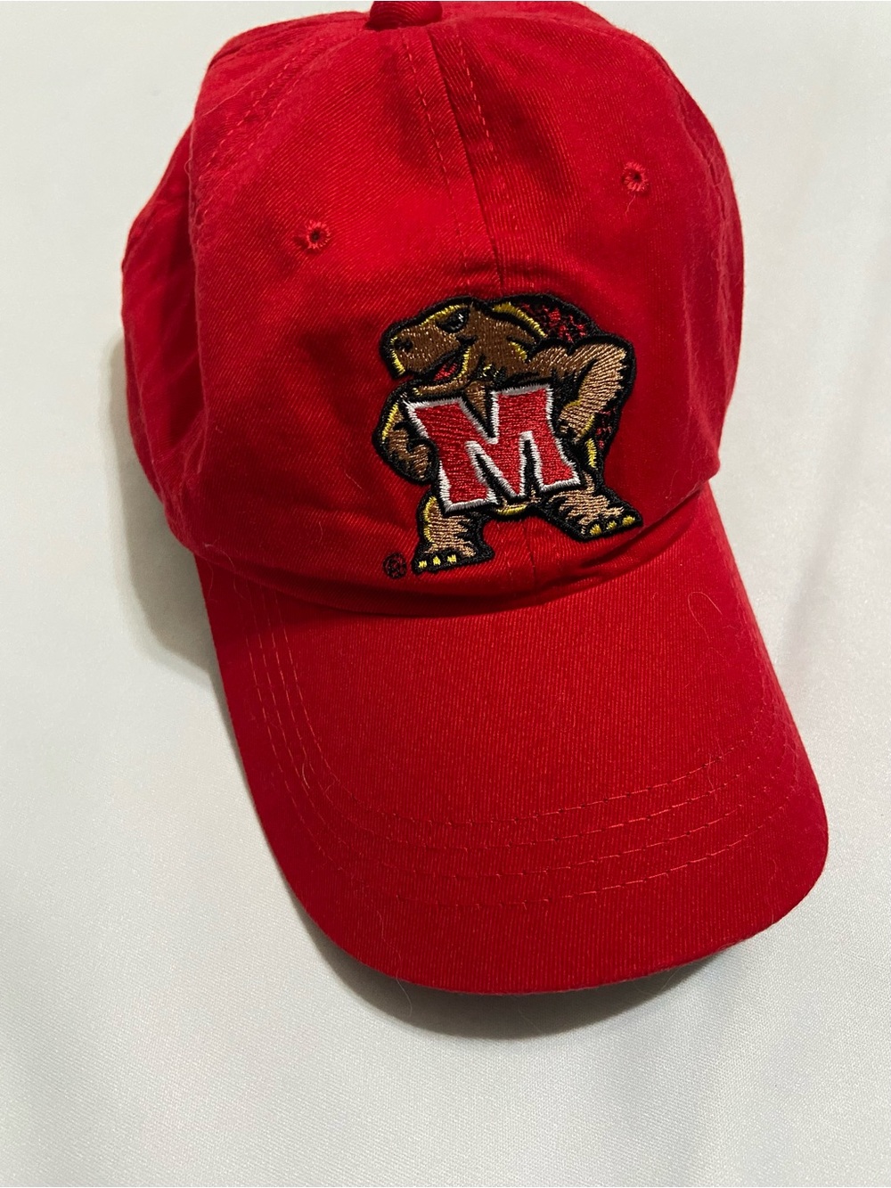 University of Maryland Terrapins Red Baseball Cap Unisex Adult